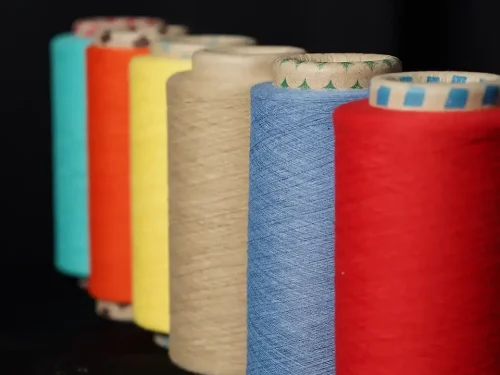 A Critical Step for Sustainable Fashion: Water Conservation with Colored Recycled Yarns